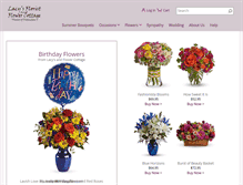 Tablet Screenshot of lacysflorists.com